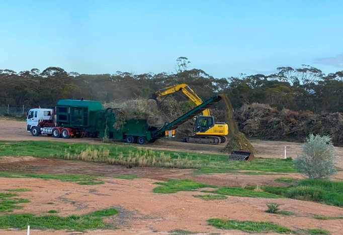 Greenwaste Recycling, Mulching and Shearing at TRY Greenwaste Recycling Albury Wodonga